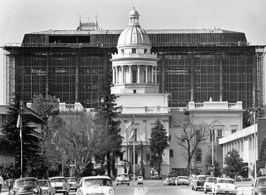 Fresno County Courthouse construction, Nov. 1965